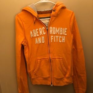 Abercrombie & Fitch Women’s Orange Hoodie. Size Medium.